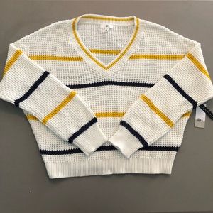 Nordstrom BP Striped Preppy Crew Sweater